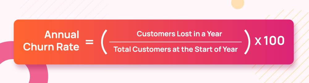 annual churn rate formula