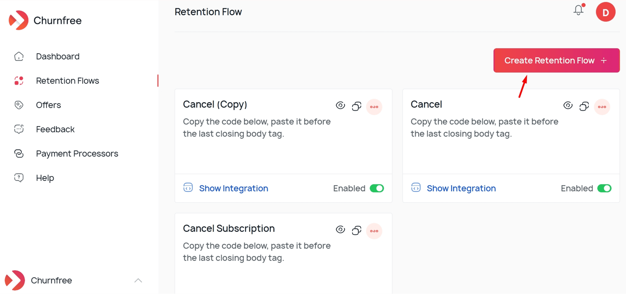 Create New Cancellation Retention Flow Create New Cancellation Retention Flow
