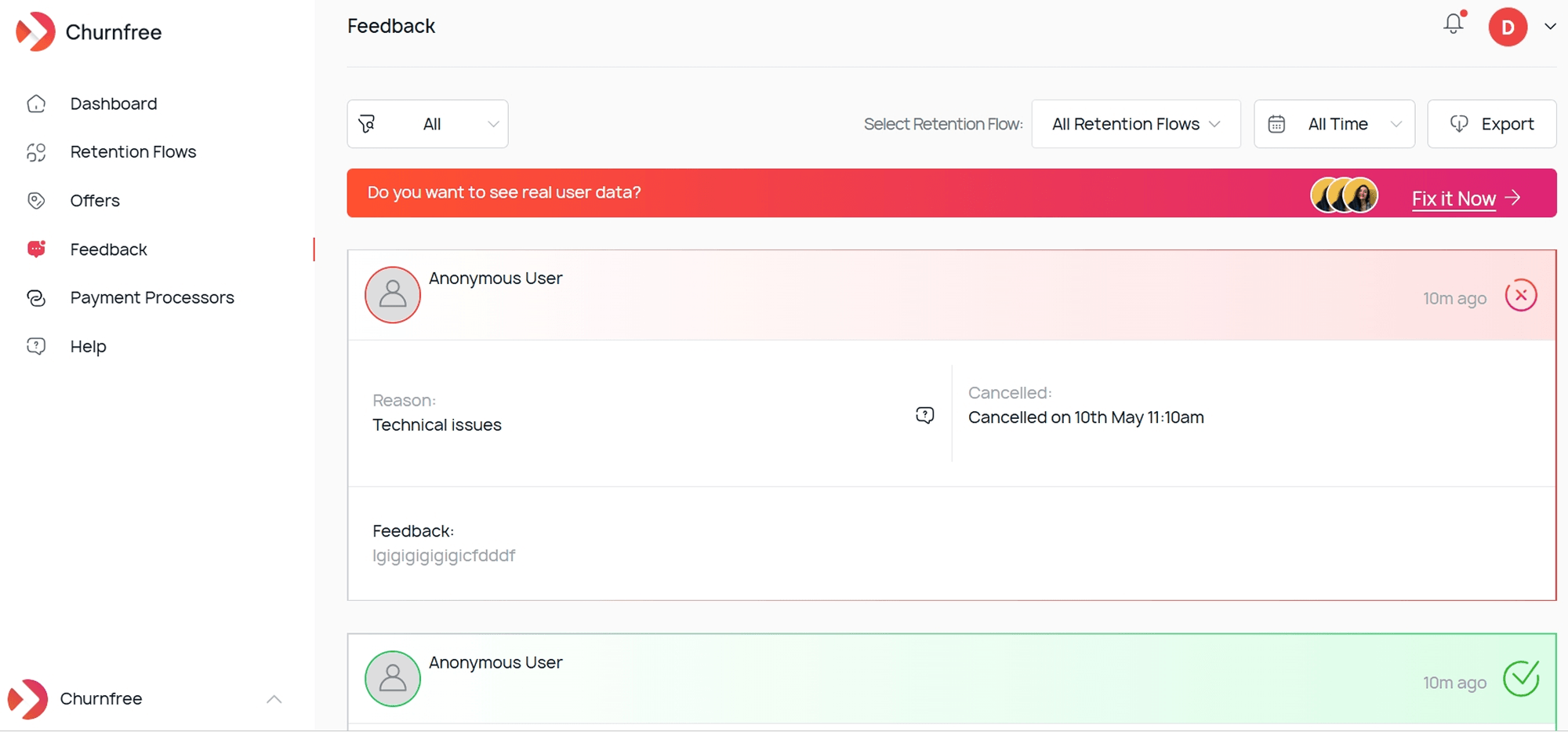 Feedback Dashboard Feedback Dashboard