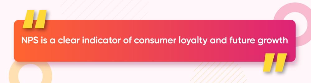 NPS is a clear indicator of consumer loyalty